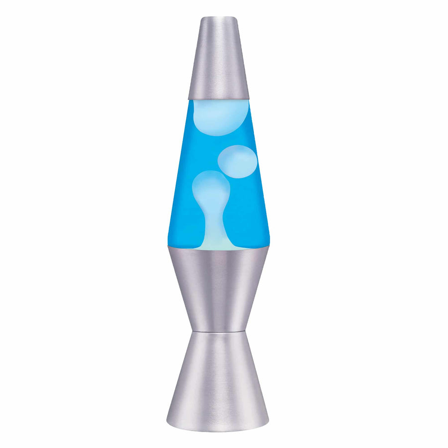 11.5″ LAVA LAMP – WHITE/BLUE/SILVER Z5
