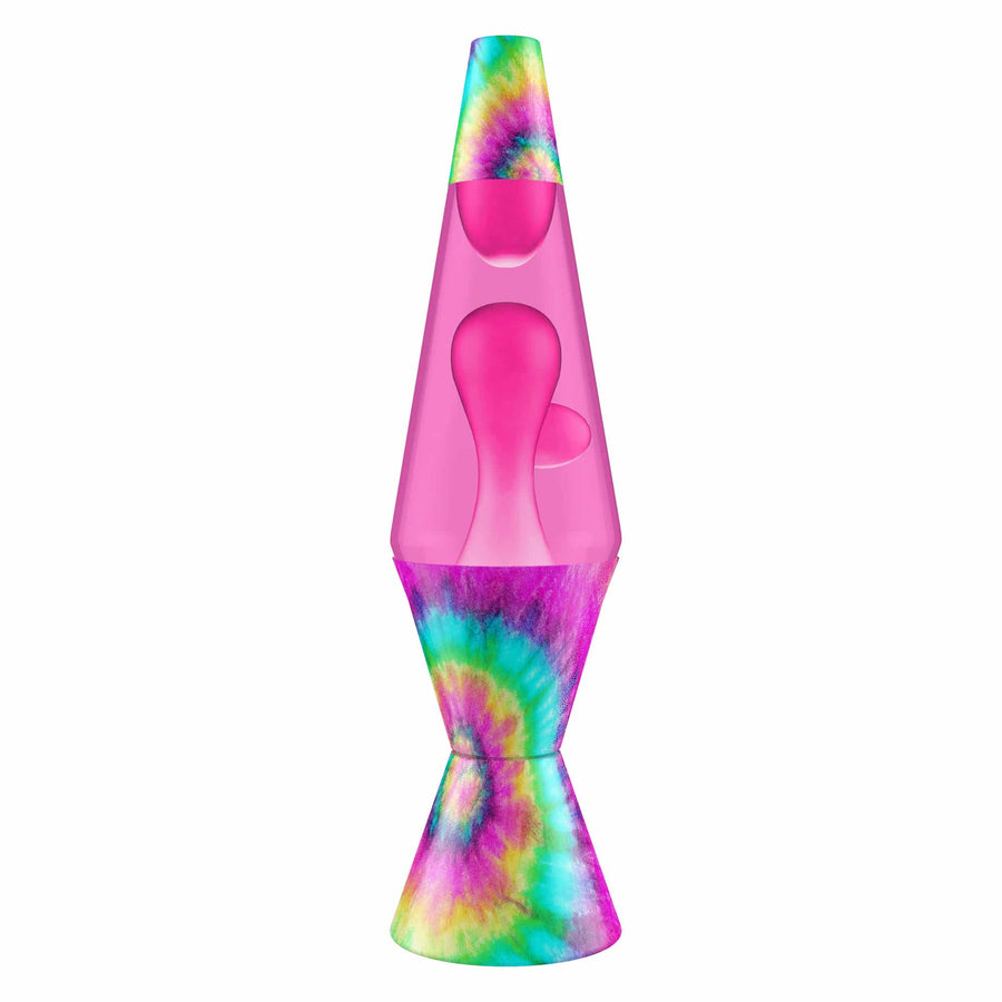 14.5″ LAVA LAMP – TIE DYE PINK SPIRAL A7