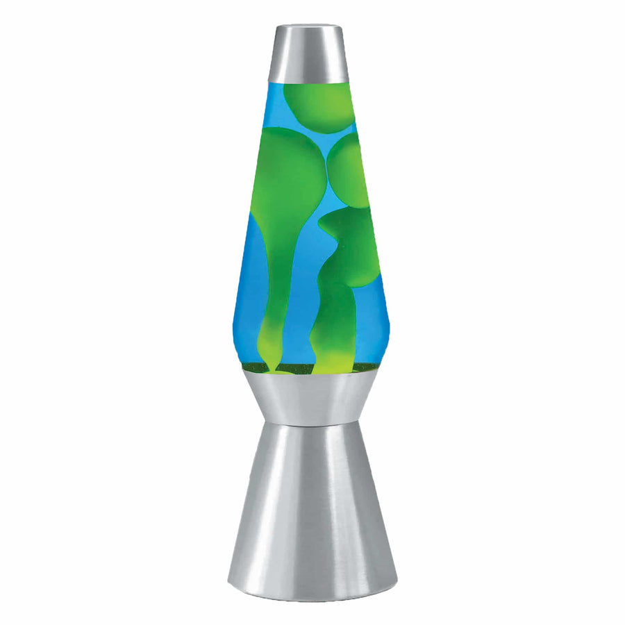 27″ LAVA LAMP GRANDE – YELLOW/BLUE/SILVER A7