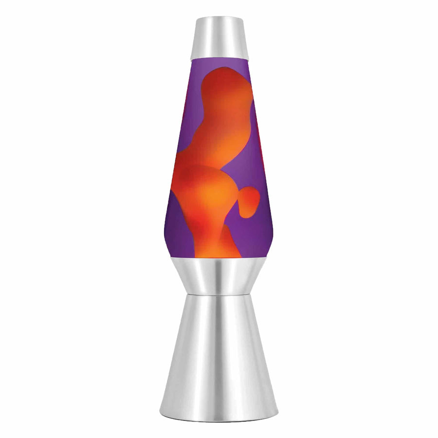 27" LAVA LAMP GRANDE- YELLOW/PURPLE/SILVER B9